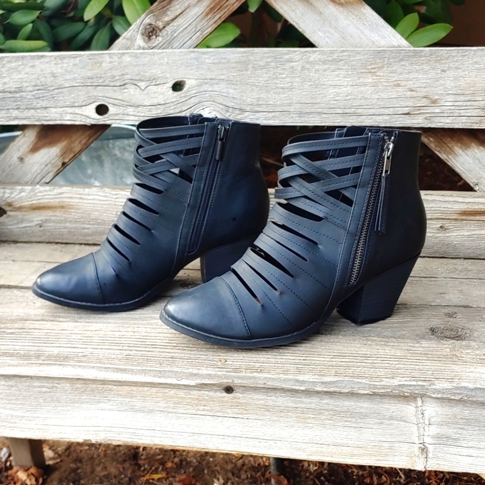 Torrid Caged Strap Ankle Boots Size 10.5W
